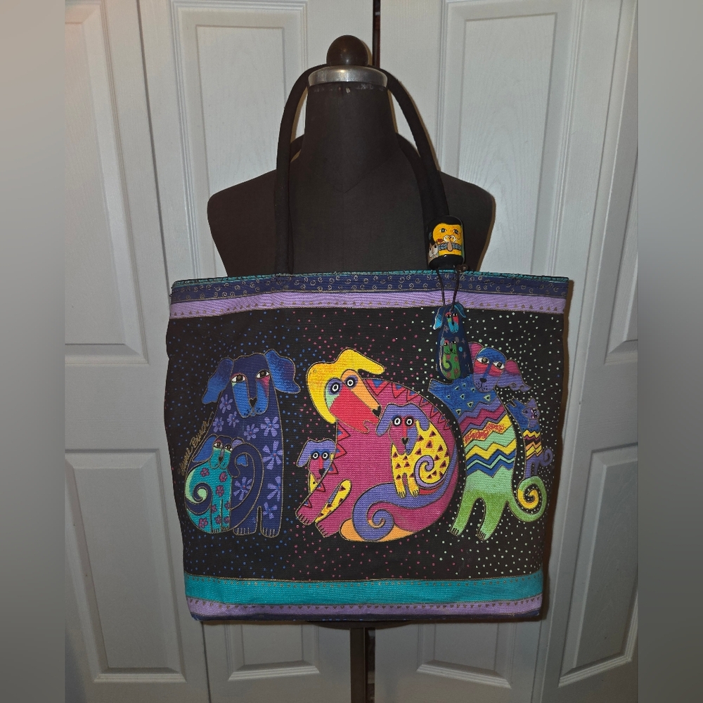 Laurel Burch Vibrant Animal Design Tote